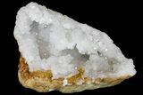 Quartz Crystal Filled Geode Section- Morocco #133696-2